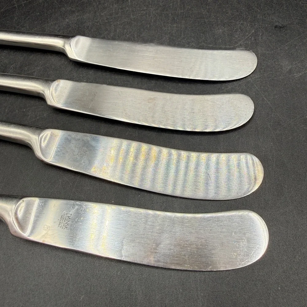 Dansk‎ Kobenhavn Set of 4 Dinner Knives Stainless Flatware Replacements MCM